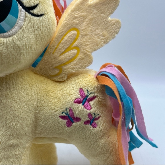 2014 My Little Pony Fluttershy Plush 11 in Pegasus Wings Hasbro Butterfly Mark - Picture 4 of 14